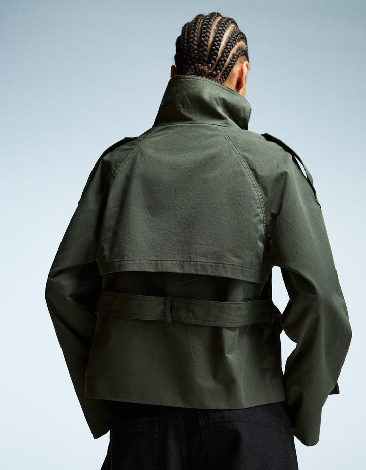 SOFIA | Cropped Trench Coat