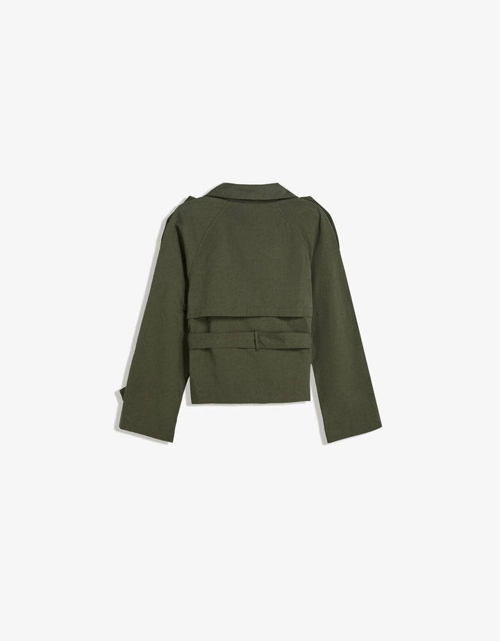 SOFIA | Cropped Trench Coat