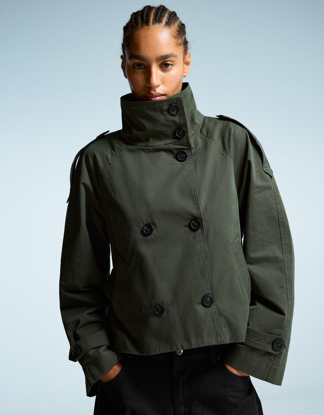 SOFIA | Cropped Trench Coat