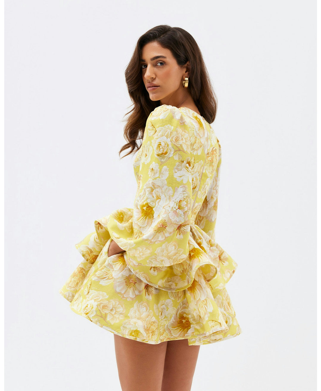 LYNN | Floral Ruffle Dress