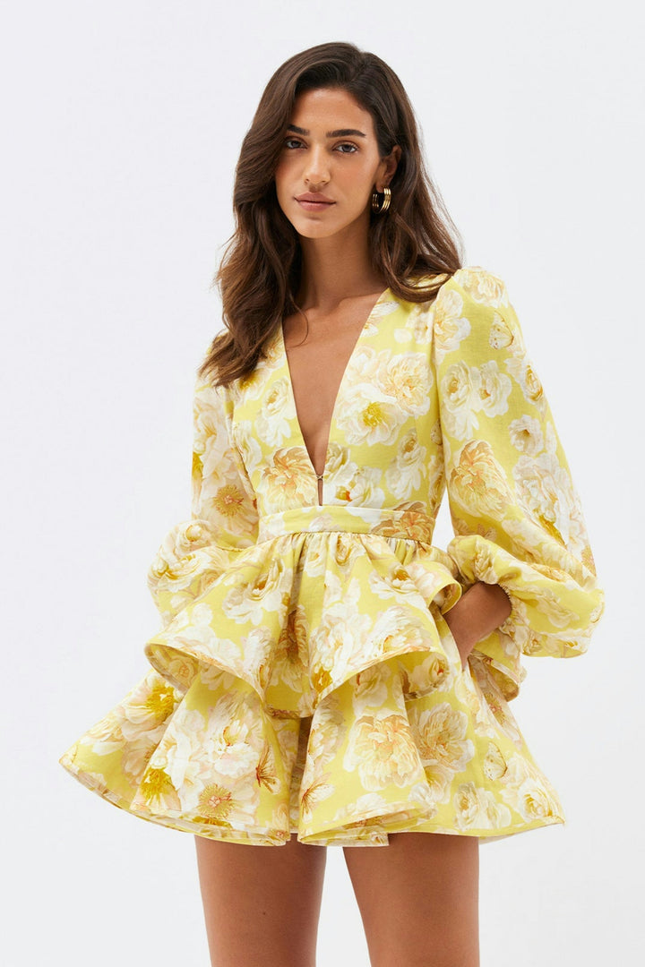LYNN | Floral Ruffle Dress