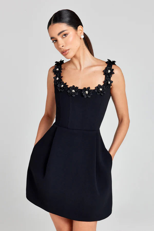 KATY | flower Mini dress
