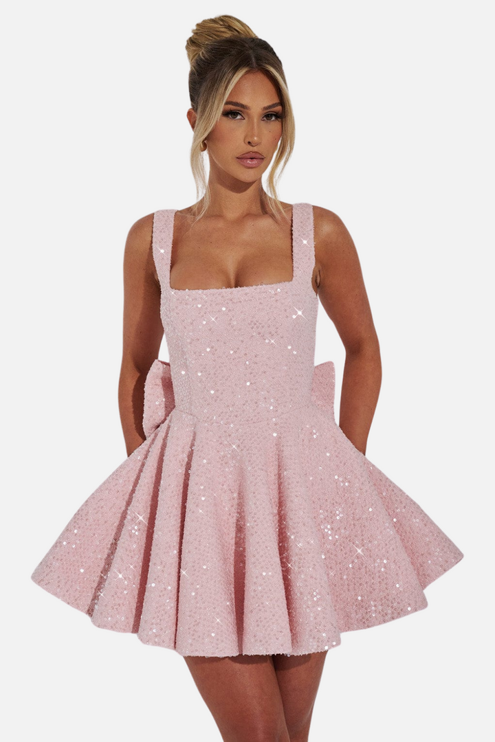 AMY | Dazzling Bow Dress
