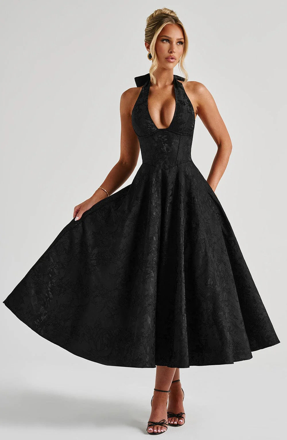AVA | Halter Midi Dress