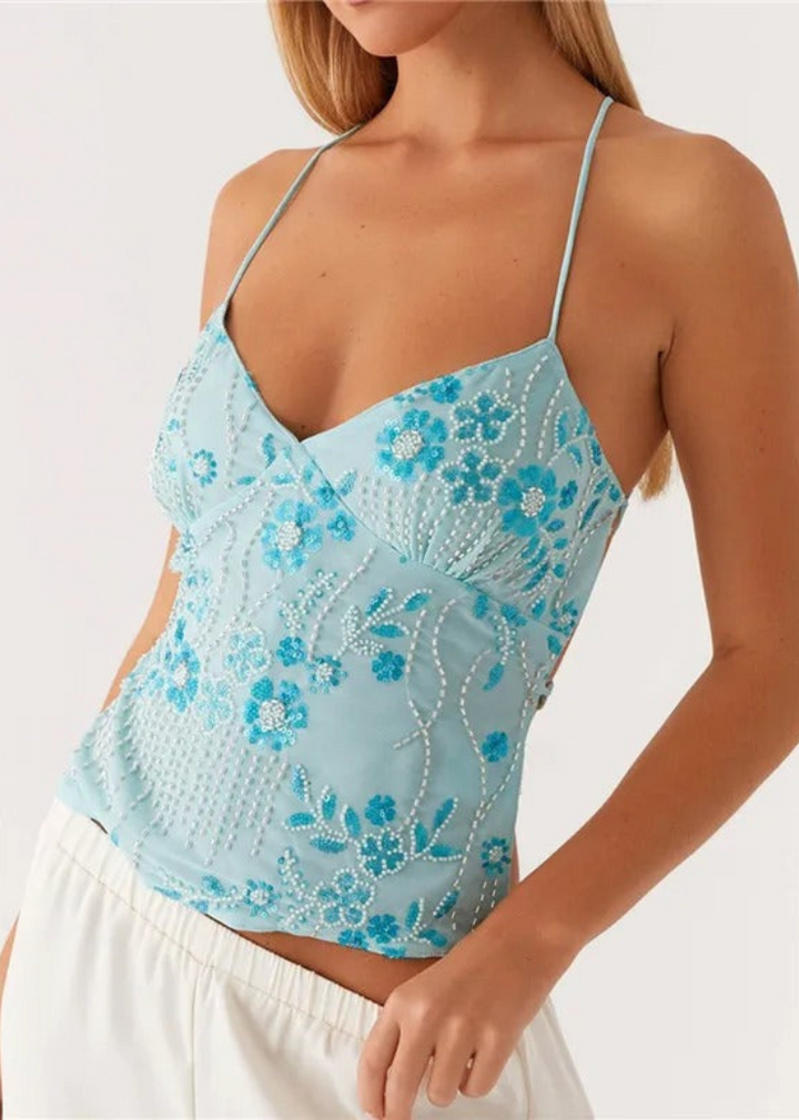 LUNA | Sparkle Bloom Top