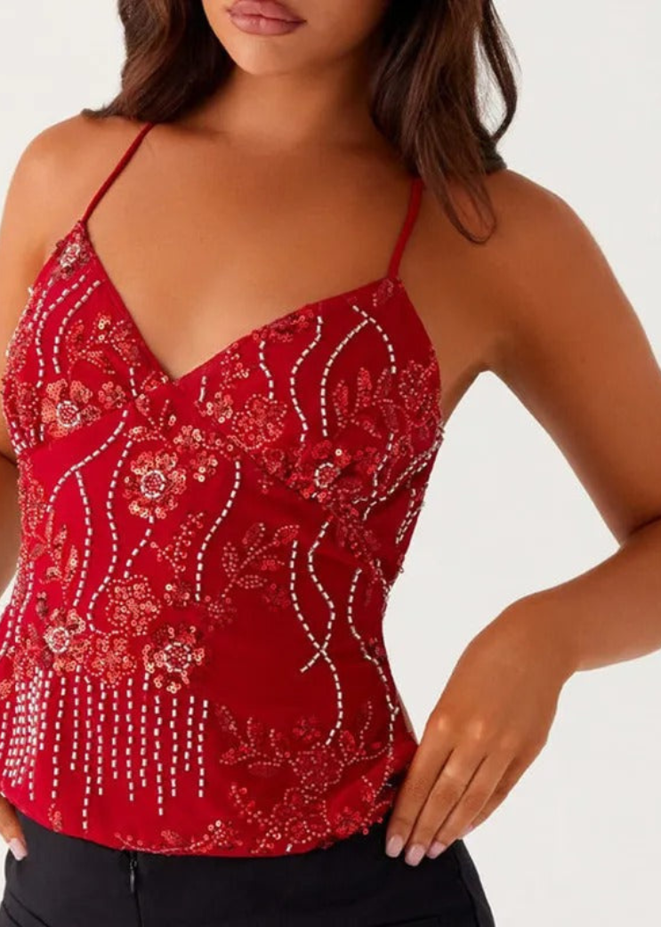 LUNA | Sparkle Bloom Top
