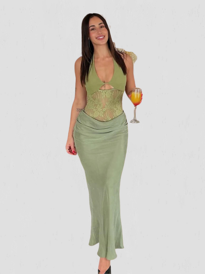 AYLA | Lace-Detail Maxi Dress