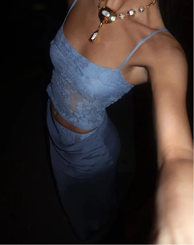 AYLA | Lace-Detail Maxi Dress