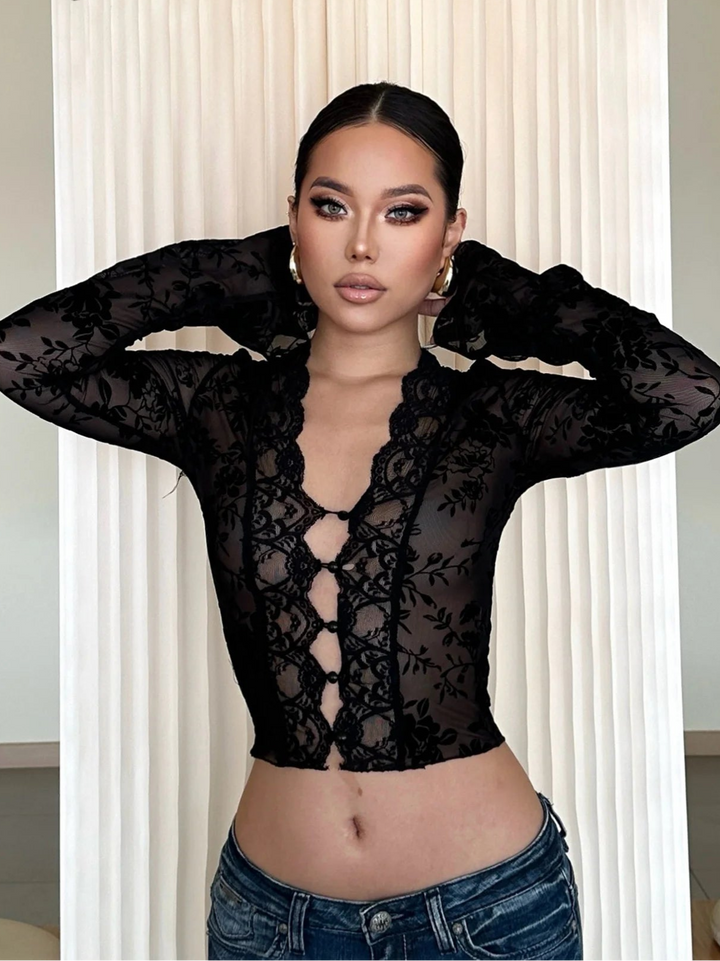 MOON | Shadow Lace Top