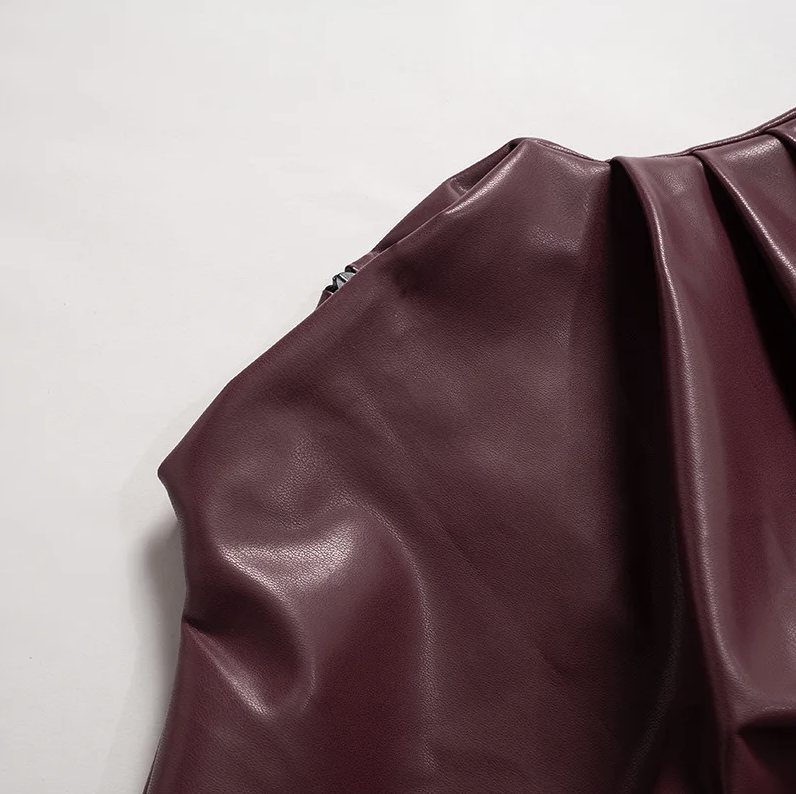 CHLOE | Faux Leather Top