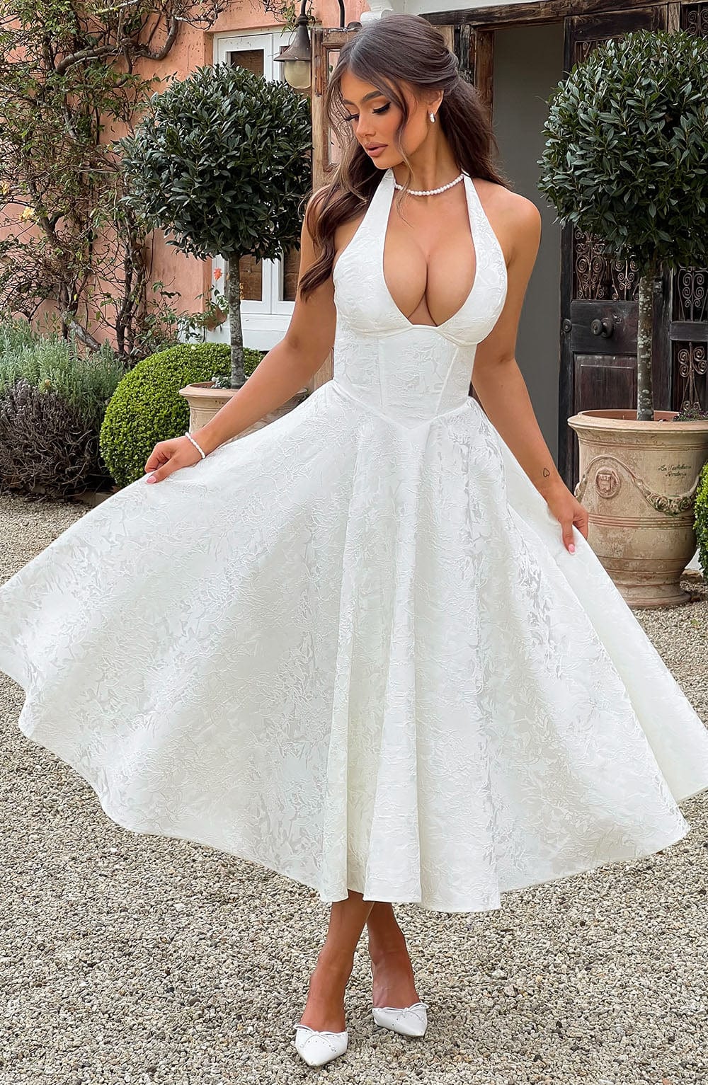 AVA | Halter Midi Dress