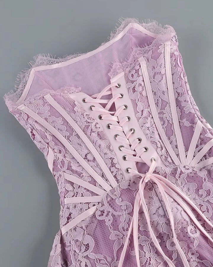 CASSIE | LACE MINI DRESS