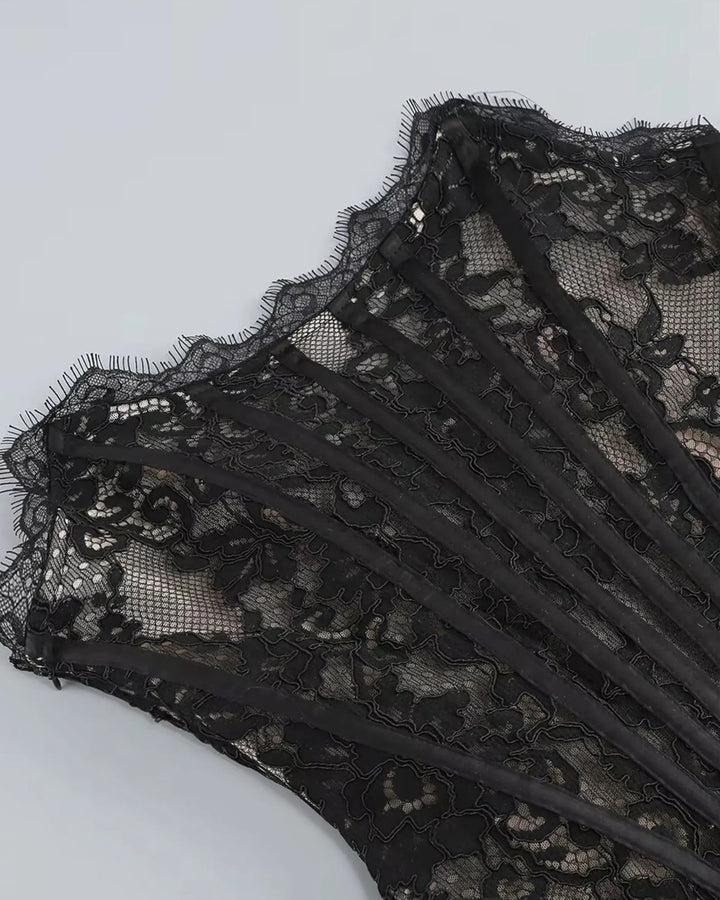 CASSIE | LACE MINI DRESS