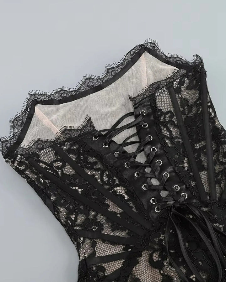 CASSIE | LACE MINI DRESS
