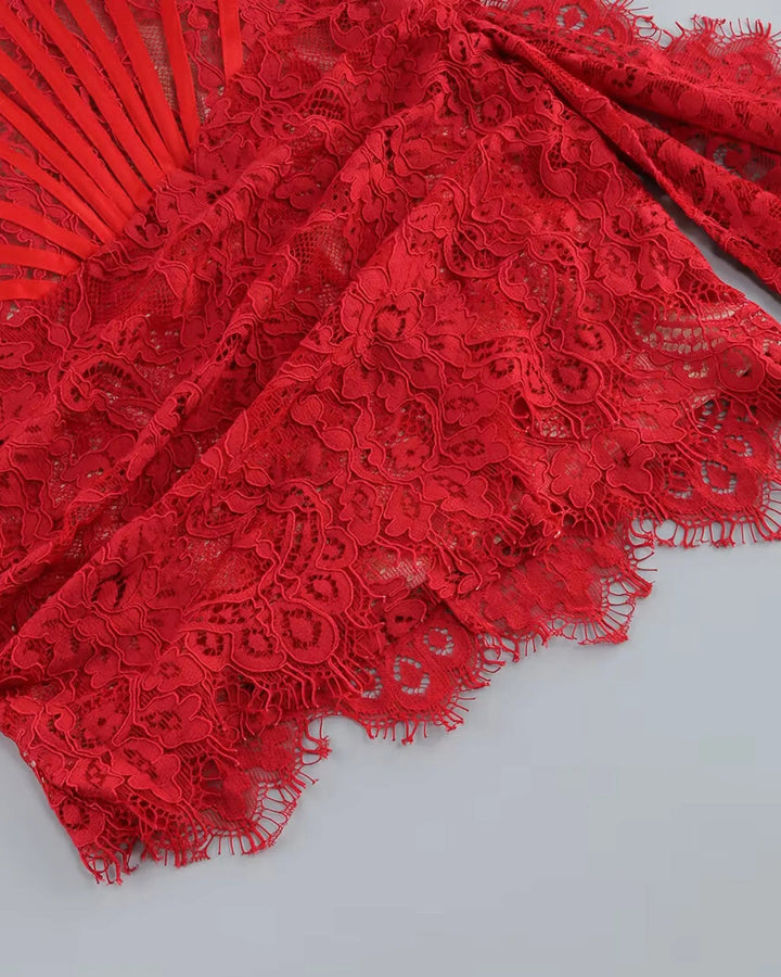 CASSIE | LACE MINI DRESS