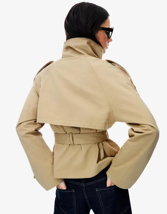 SOFIA | Cropped Trench Coat